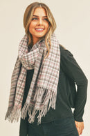 MS0266 Rachel Houndstooth Chevron Print Scarf - MiMi Wholesale