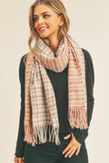 MS0266 Rachel Houndstooth Chevron Print Scarf - MiMi Wholesale