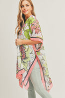 MS0276 Chriselle Floral Print Kimono - MiMi Wholesale