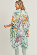 MS0276 Chriselle Floral Print Kimono - MiMi Wholesale