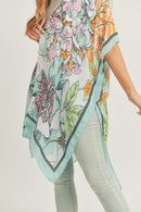MS0276 Chriselle Floral Print Kimono - MiMi Wholesale