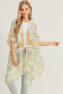 MS0278 Mindy Floral Print Kimono - MiMi Wholesale