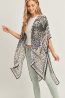 MS0279 Bailey Boho Print Kimono - MiMi Wholesale