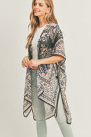 MS0279 Bailey Boho Print Kimono - MiMi Wholesale