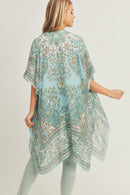 MS0279 Bailey Boho Print Kimono - MiMi Wholesale