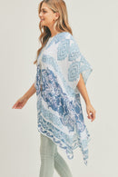 MS0281 Penelope Paisley Print Kimono - MiMi Wholesale