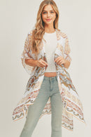 MS0281 Penelope Paisley Print Kimono - MiMi Wholesale
