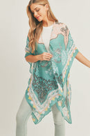 MS0285 Helena Boho Print Kimono - MiMi Wholesale