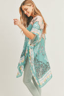 MS0285 Helena Boho Print Kimono - MiMi Wholesale