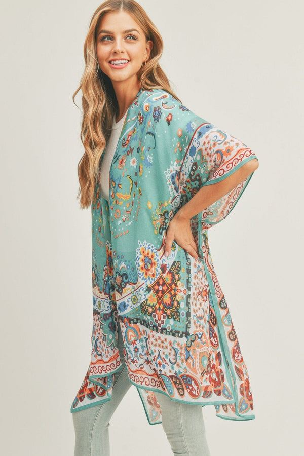 MS0287 Miranda Boho Kimono - MiMi Wholesale