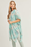 MS0296 Tie Dye Abstract Kimono - MiMi Wholesale