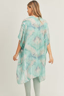 MS0296 Tie Dye Abstract Kimono - MiMi Wholesale