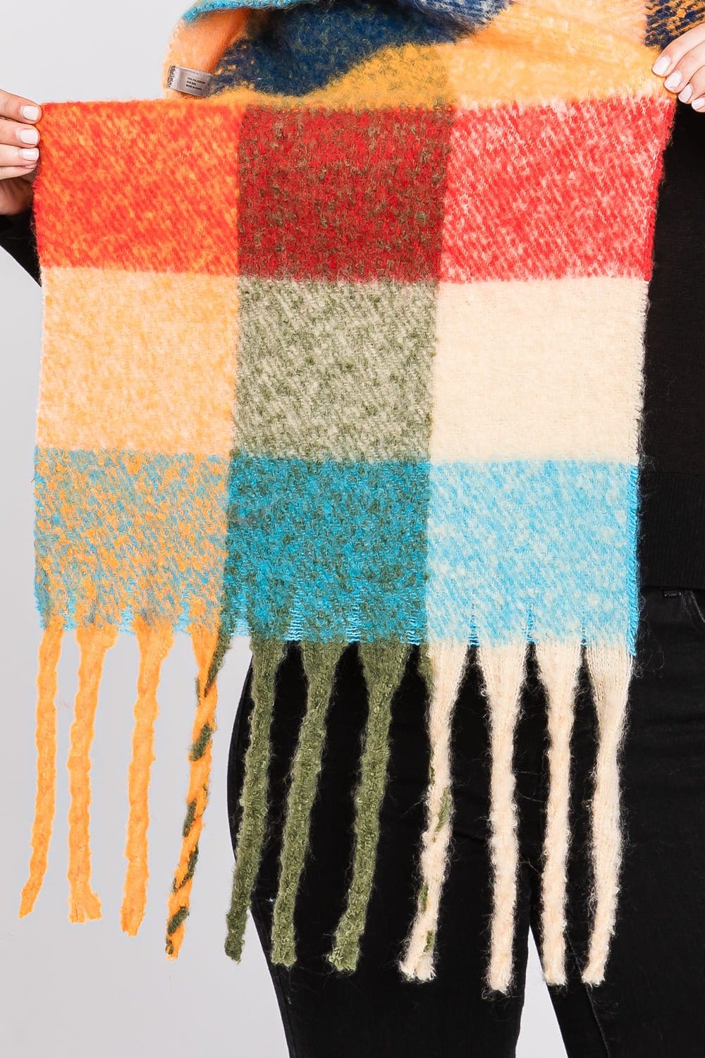 MS0310 Blake Multi Color Plaid Scarf - MiMi Wholesale