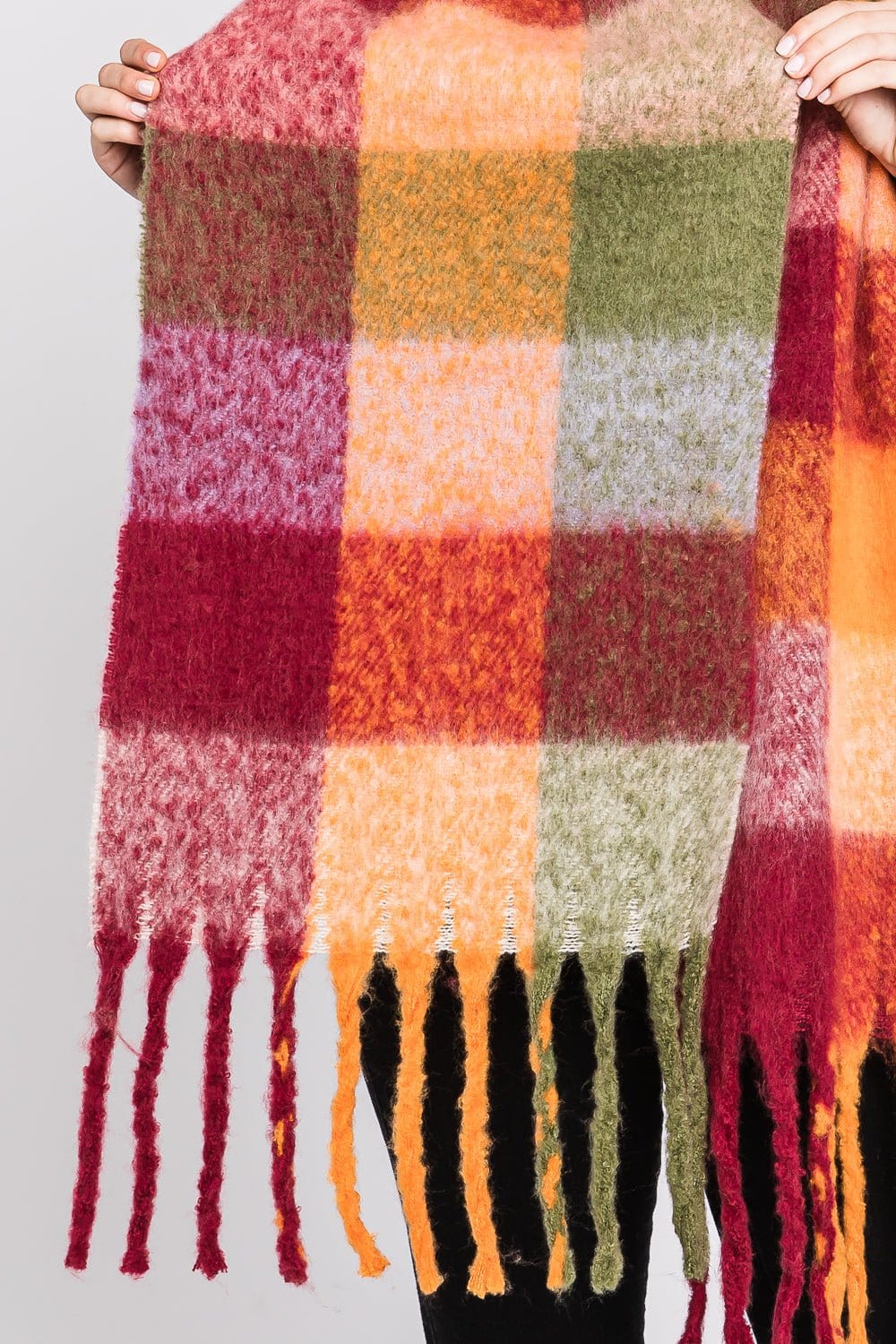 MS0310 Blake Multi Color Plaid Scarf - MiMi Wholesale