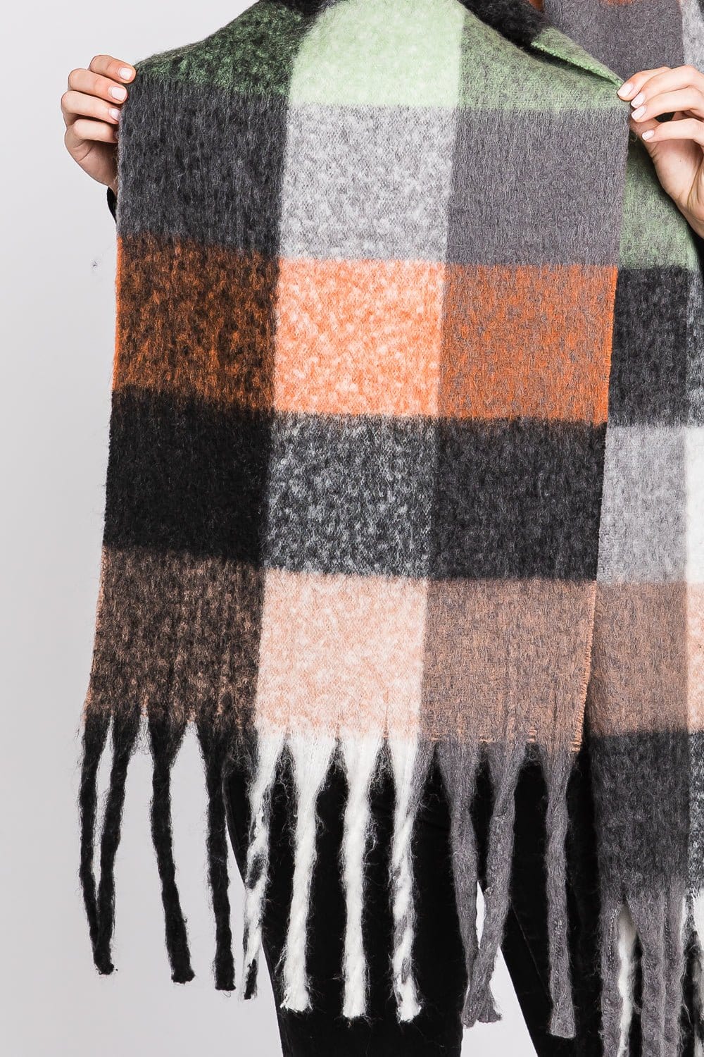MS0310 Blake Multi Color Plaid Scarf - MiMi Wholesale