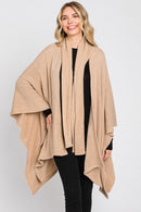 MS0320 Bailey Ruana With Attached Scarf - MiMi Wholesale