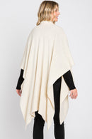 MS0320 Bailey Ruana With Attached Scarf - MiMi Wholesale