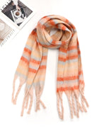 MS0323 Lily Multi Color Striped Scarf - MiMi Wholesale