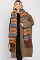 MS0323 Lily Multi Color Striped Scarf - MiMi Wholesale