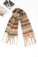MS0323 Lily Multi Color Striped Scarf - MiMi Wholesale