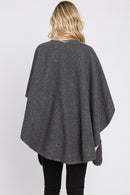 MS0338 Cora Interlock Ruana - MiMi Wholesale