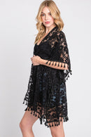 MS0340 Esther Flower Pattern Crochet Cover Up - MiMi Wholesale