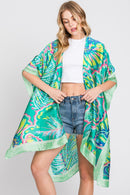 MS0347 Evelyn Watercolor Flower Kimono - MiMi Wholesale