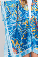 MS0347 Evelyn Watercolor Flower Kimono - MiMi Wholesale