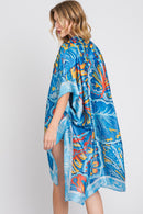 MS0347 Evelyn Watercolor Flower Kimono - MiMi Wholesale