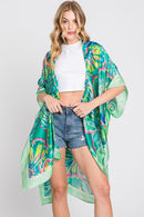 MS0347 Evelyn Watercolor Flower Kimono - MiMi Wholesale