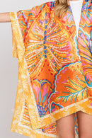 MS0347 Evelyn Watercolor Flower Kimono - MiMi Wholesale