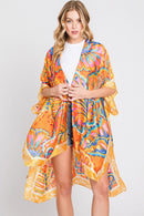 MS0347 Evelyn Watercolor Flower Kimono - MiMi Wholesale
