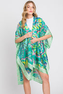 MS0347 Evelyn Watercolor Flower Kimono - MiMi Wholesale