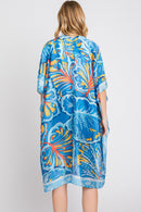 MS0347 Evelyn Watercolor Flower Kimono - MiMi Wholesale