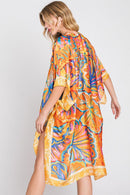 MS0347 Evelyn Watercolor Flower Kimono - MiMi Wholesale