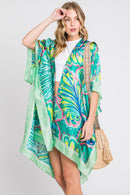 MS0347 Evelyn Watercolor Flower Kimono - MiMi Wholesale