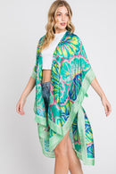 MS0347 Evelyn Watercolor Flower Kimono - MiMi Wholesale