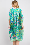 MS0347 Evelyn Watercolor Flower Kimono - MiMi Wholesale