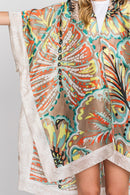 MS0347 Evelyn Watercolor Flower Kimono - MiMi Wholesale
