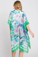 MS0348 Luna Watercolor Flower Garden Kimono - MiMi Wholesale