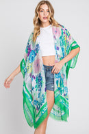 MS0348 Luna Watercolor Flower Garden Kimono - MiMi Wholesale