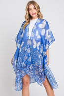 MS0370 Maeve Butterfly and Flower Print Kimono - MiMi Wholesale
