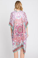 MS0376 Eva Abstract Paisley Print Kimono - MiMi Wholesale