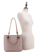 MT20325 Double Handle Shoulder Bag - MiMi Wholesale
