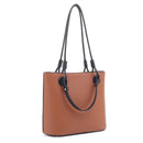MT20325 Double Handle Shoulder Bag - MiMi Wholesale