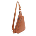 MT20389 Nancy Triangle Double Zipper Sling Bag - MiMi Wholesale