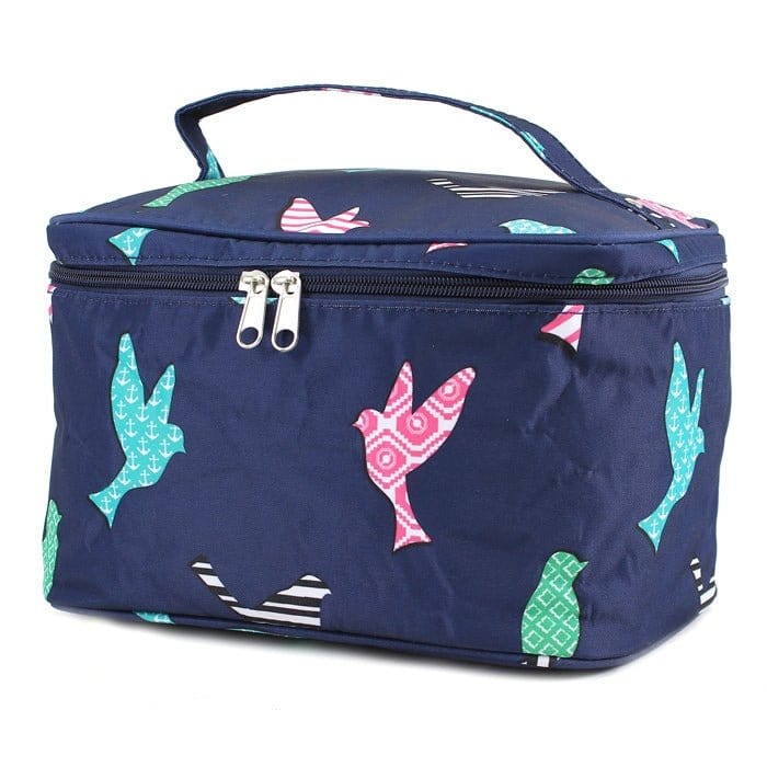 NC70-26 Bird Print Cosmetic/Makeup Bag - MiMi Wholesale