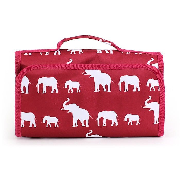 NCB25-E Elephant Roll Up Cosmetic Bag - MiMi Wholesale
