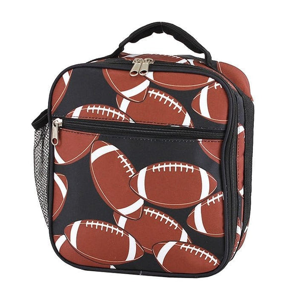 NCC17-31 Football Square Lunch Bag - MiMi Wholesale