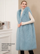 P6088 Elisa Long Faux Fur Hooded Vest - MiMi Wholesale